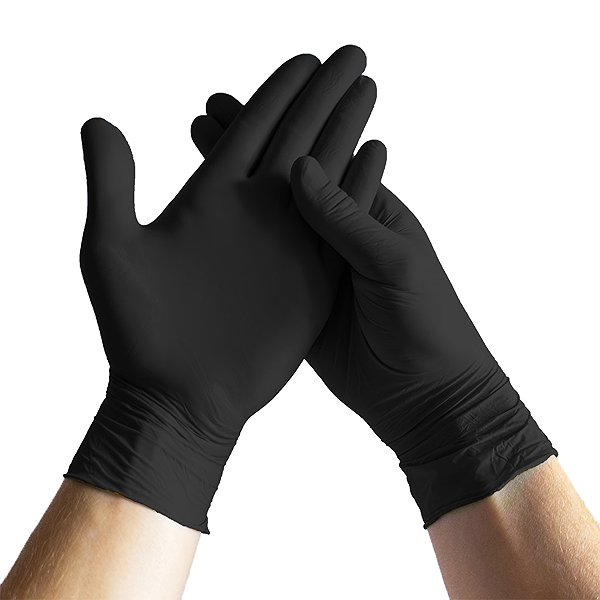 Rukavice na upratovanie ESPEON Latex Black veľ. L, 100 ks ...