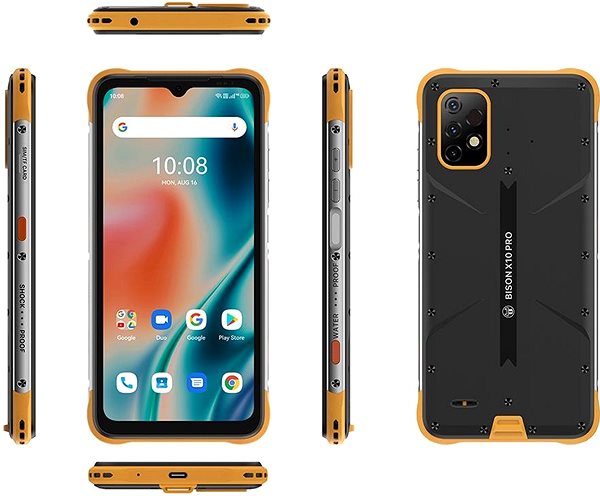 Mobiltelefon Umidigi Bison X10 Pro sárga Lifestyle