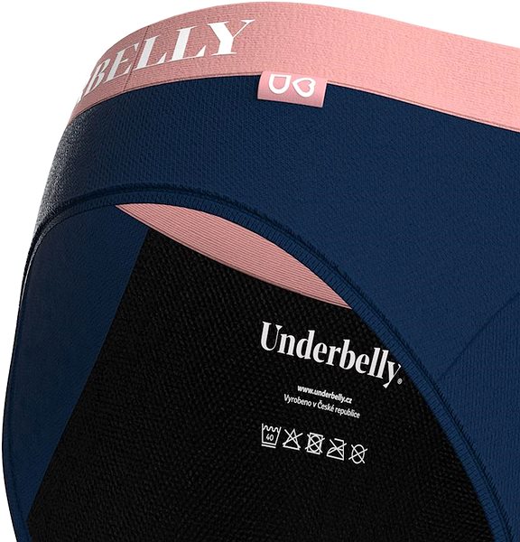 Menstruační kalhotky Underbelly Menstruační kalhotky pro silnější menstruaci – černé, vel. L ...