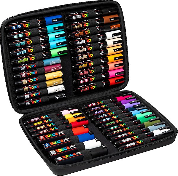 Markers UNI PAINT Posca PC-5M 1.8 - 2.5 mm - set of 40 in case .