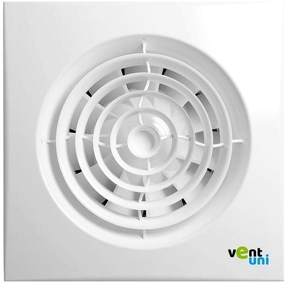 Bathroom fan Fan Vent uni VU-125-QF-C-T01 - silent with return damper, time switch, light sensor .