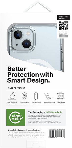Telefon tok UNIQ LifePro Xtreme MagClick védőtok iPhone 15 készülékhez, Dove (Frost clear) ...