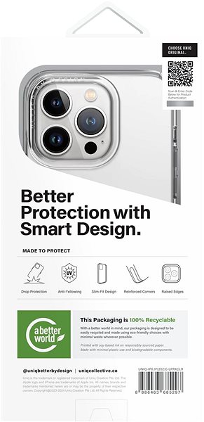Telefon tok UNIQ LifePro Xtreme védőburkolat iPhone 15 Pro készülékhez, Crystal (átlátszó) ...