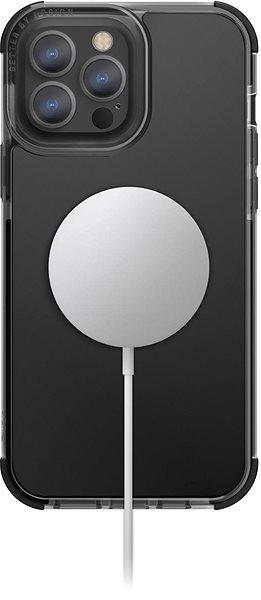 Handyhülle UNIQ Combat MagClick Schutzhülle für iPhone 15 Pro Max, Carbon (Black) ...