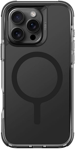 Handyhülle UNIQ Combat MagClick charging für iPhone 16 Pro, Carbon (schwarz) ...