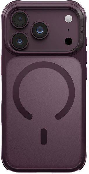 Handyhülle UNIQ Veren MagClick Charging Schutzhülle für iPhone 17 Pro/18 Pro, Burgundy frost ...