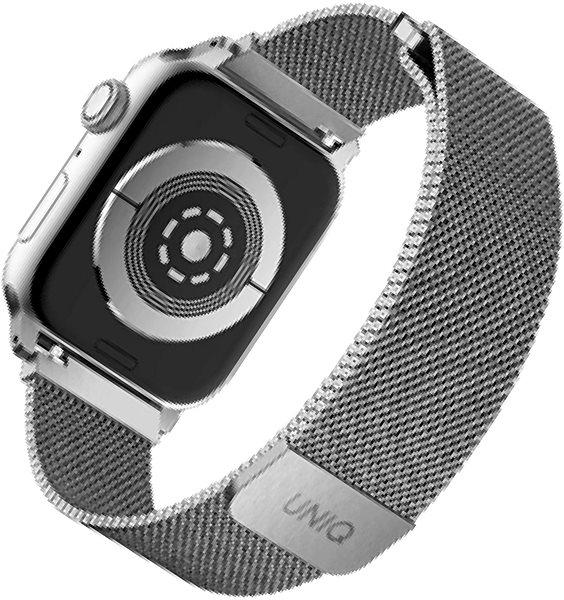 Remienok na hodinky Uniq Dante pre Apple Watch 38/40/41mm Sterling strieborný ...