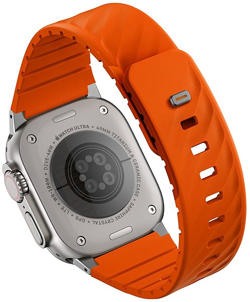 Armband UNIQ Fluo für Apple Watch 49 / 46 / 45 / 44 / 42 / 41 / 40 mm, Volt orange ...