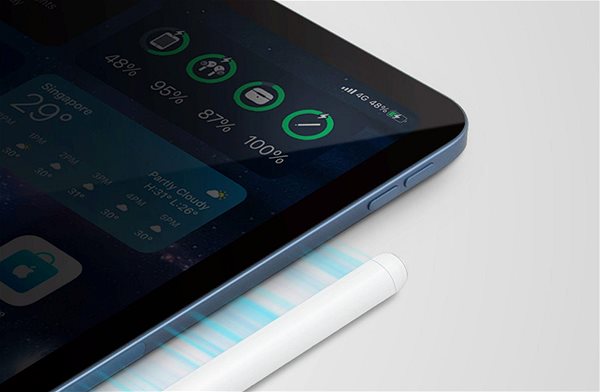 Touchpen (Stylus) UNIQ Pixo Pro Smart Magnetic Stylus Touch-Stift für iPad weiß ...