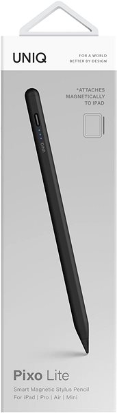 Touchpen (Stylus) UNIQ Pixo Lite Smart Magnetic Stylus Touchpen für iPad schwarz ...