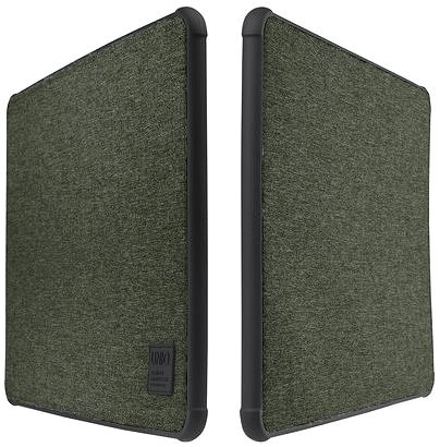 Puzdro na notebook Uniq dFender Tough pre Laptop/MackBook (do 13 palcov) – Khaki Green Bočný pohľad