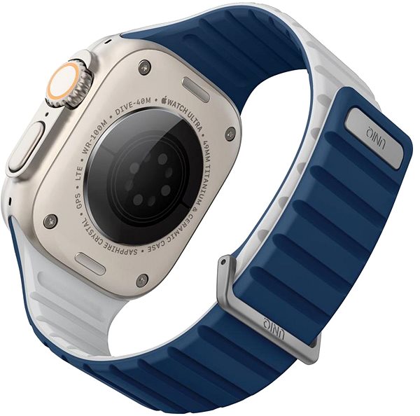 Armband Uniq Revix Evo Reversible Magnetic für Apple Watch 49/45/44/42mm Royal blue ...