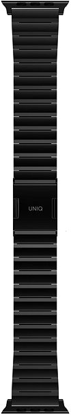 Armband Uniq Strova Mag Profilstahl für Apple Watch 49/45/44/42mm, Midnight Black ...