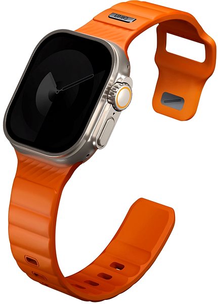 Armband Uniq Stride FKM für Apple Watch 49/46/45/44mm Volt orange ...