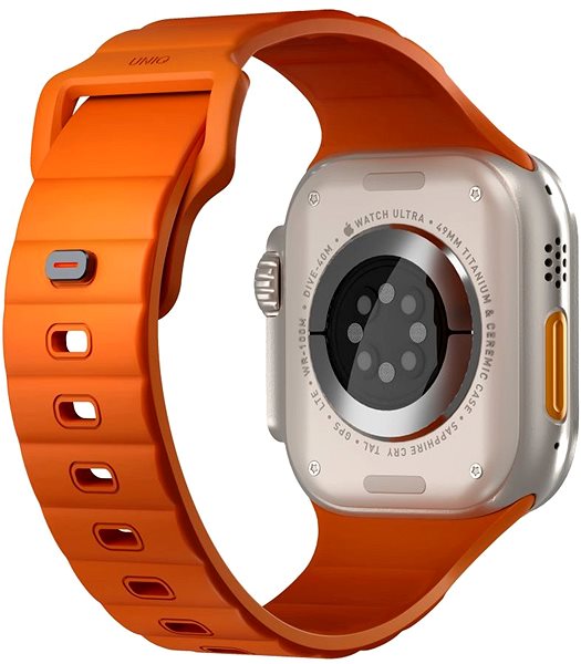 Armband Uniq Stride FKM für Apple Watch 49/46/45/44mm Volt orange ...