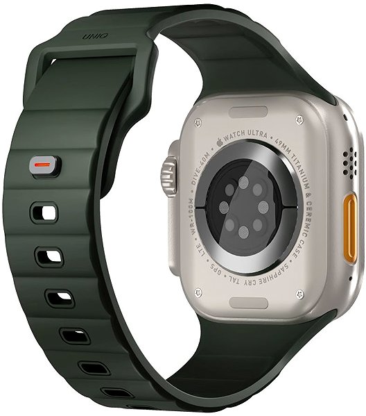 Armband Uniq Stride FKM für Apple Watch 49/46/45/44mm Moss green ...