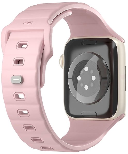 Szíj Uniq Stride FKM Apple Watch 42 / 41 / 40mm - Pale pink ...