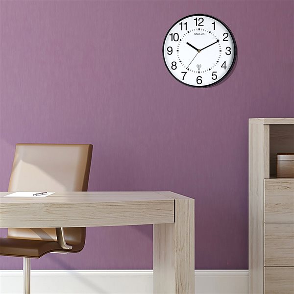 Wall Clock Unilux Wave black ...