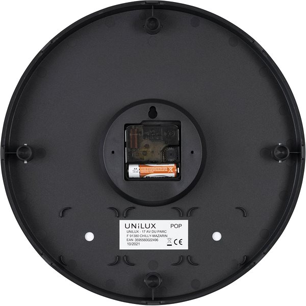 Wall Clock Unilux Pop black ...