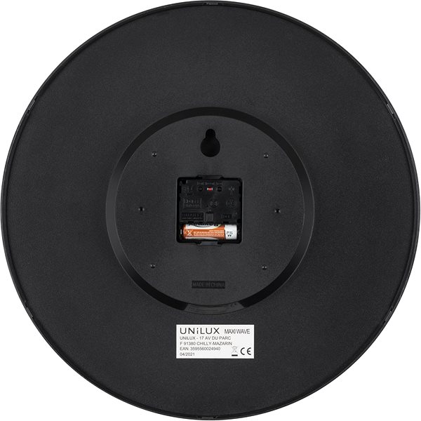 Wall Clock Unilux max Wave silver ...