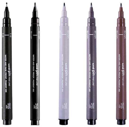 Liners UNI PIN - Flow and Flourish set of 5 liners .