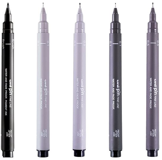 Liners UNI PIN - Elegant Tones set of 5 liners .