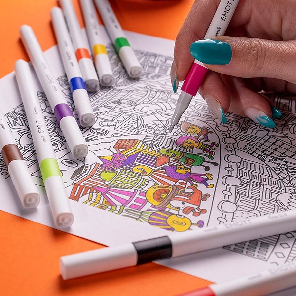 Liners UNI EMOTT ESSENTIAL - set of 10 colours .