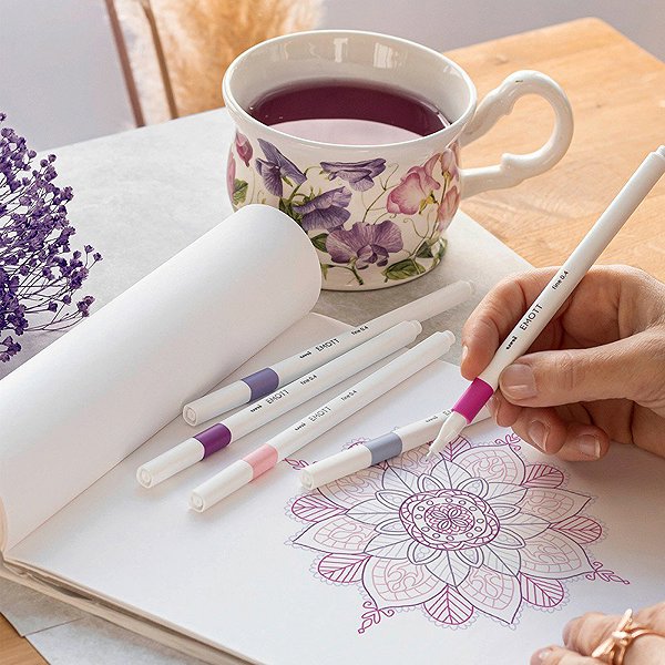 Liners UNI EMOTT FLORAL - set of 5 colours .