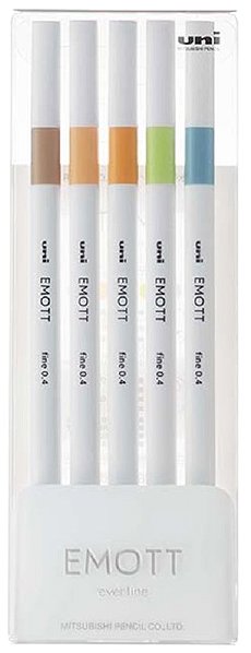 Liners UNI EMOTT NATURE No. 6 - set of 5 colours .