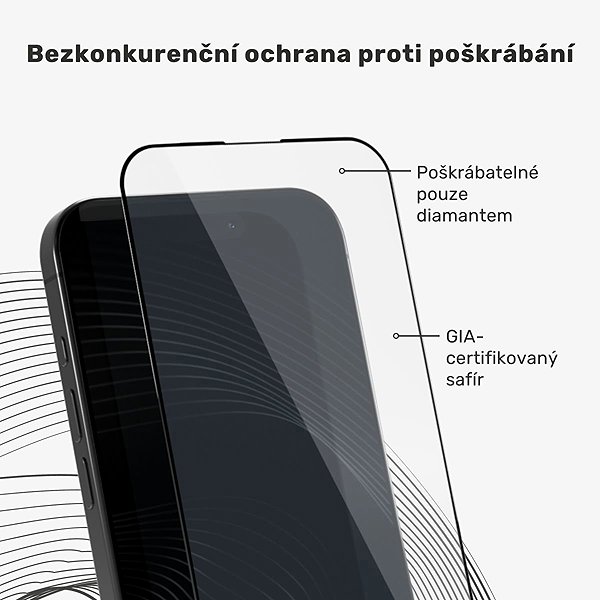 Glass Screen Protector Epico UNUM SapphireShield 3D DF for iPhone 17 Pro/18 Pro with a one-step dust-proof applicator ...