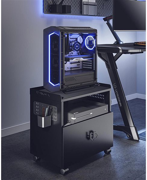 Kisszekrény ULTRADESK CRATE, fekete ...