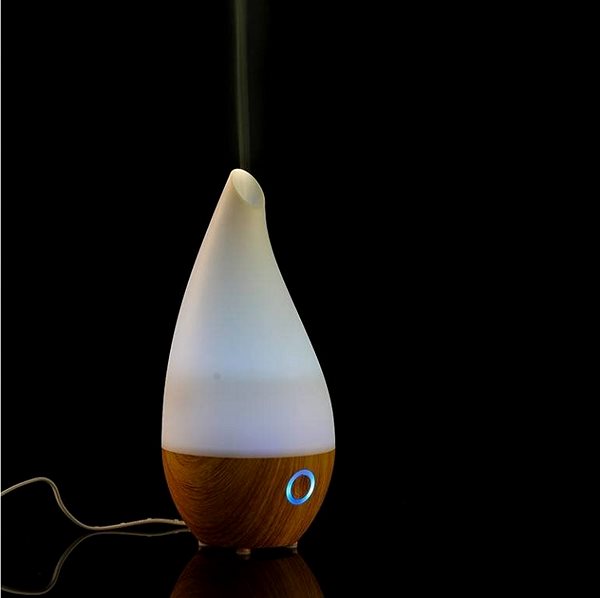 Aroma diffuser DIFÚ Ambient aroma diffuser and humidifier, wood imitation Side view