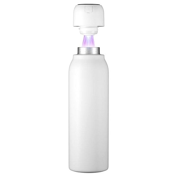 Thermos UVTECH Self-cleaning antibacterial thermo bottle AGUA-C 600ml, colour: White Features/technology