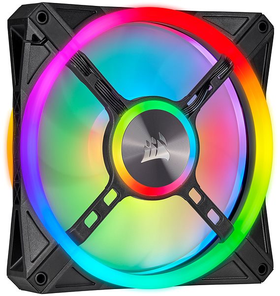 PC Fan Corsair iCUE QL140 RGB 140mm PWM Dual Fan Kit + Lighting Node CORE Back page