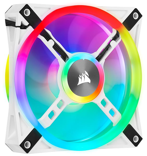 PC Fan Corsair iCUE QL120 RGB, 120mm, White, Triple Fan Kit Back page