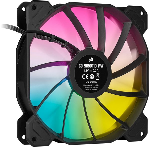 Ventilátor do PC Corsair iCUE SP140 RGB ELITE Black Zadná strana