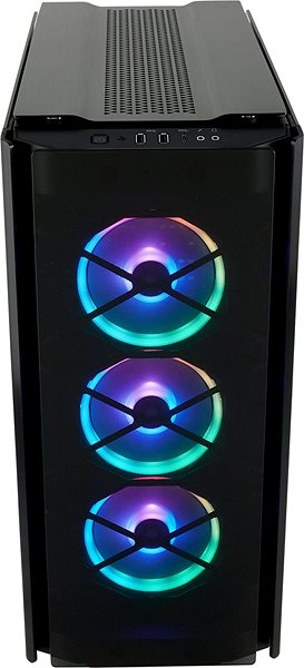 PC skrinka Corsair 500D RGB SE Obsidian Series čierna s priehľadnou bočnicou Screen