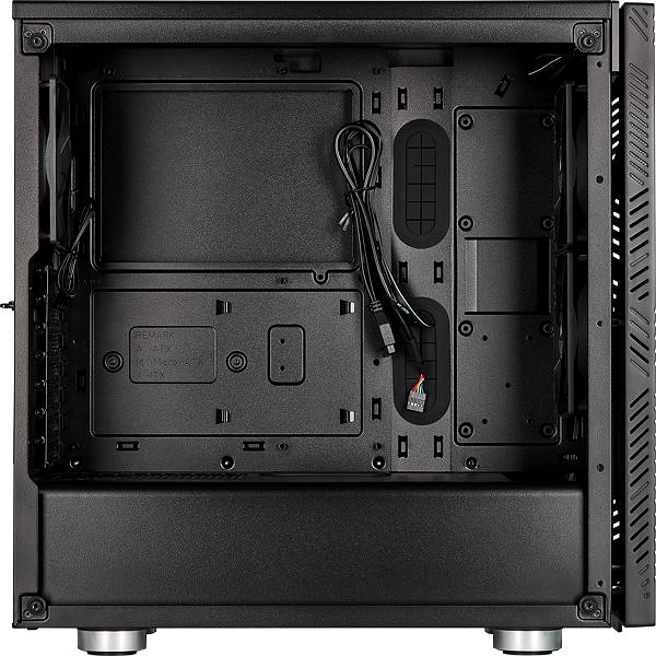 PC Case Corsair 275R Tempered Glass, Black Lateral view