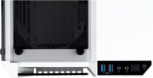 PC skrinka Corsair Crystal Series 280X Tempered Glass biela Možnosti pripojenia (porty)