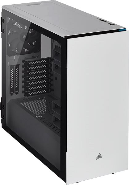 Számítógépház Corsair Carbide Series 678C Tempered Glass fehér színű Képernyő