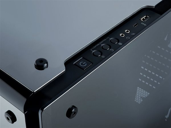 PC-Gehäuse Corsair Crystal Series 570X RGB Mirror schwarz Anschlussmöglichkeiten (Ports)