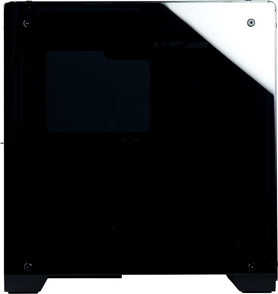 PC-Gehäuse Corsair Crystal Series 570X RGB Mirror schwarz Seitlicher Anblick
