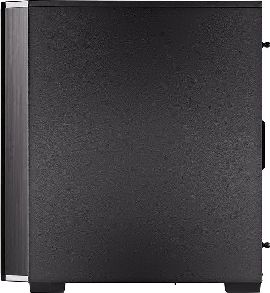 Számítógépház Corsair Carbide Series 175R RGB Tempered Glass fekete színű Oldalnézet