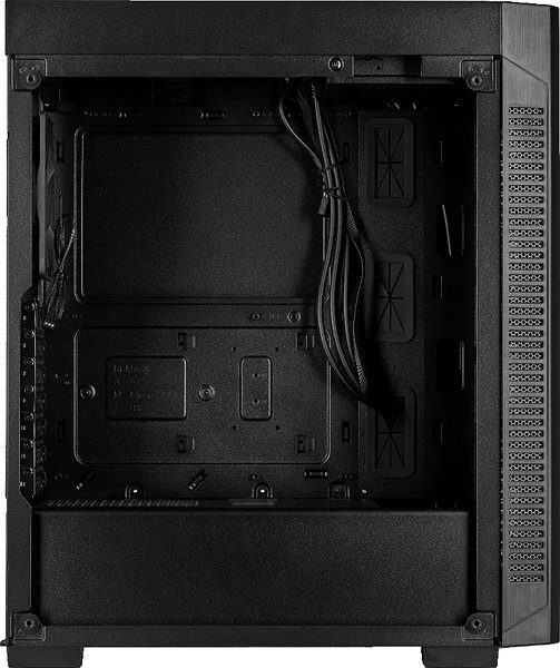PC Case Corsair 110R Tempered Glass, Black Lateral view