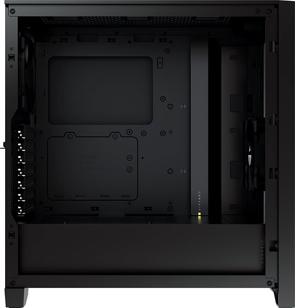PC Case Corsair 4000D Tempered Glass Black Lateral view