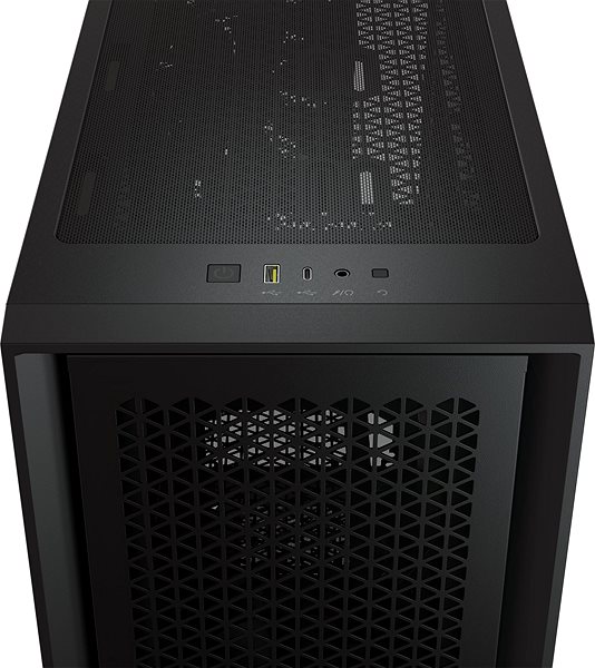 Számítógépház Corsair 4000D AIRFLOW Tempered Glass Black Csatlakozási lehetőségek (portok)