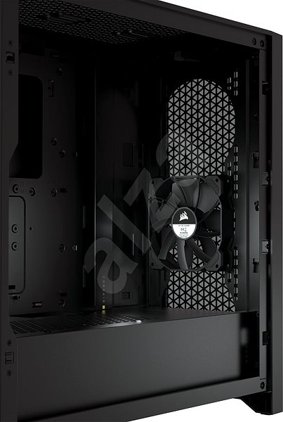 PC Case Corsair 4000D AIRFLOW Tempered Glass Black for Alza PC Lateral view