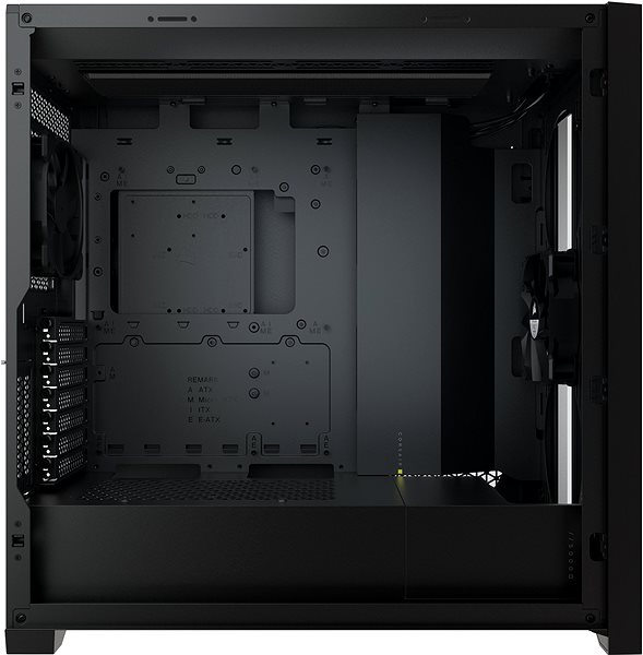 PC Case Corsair 5000D Tempered Glass, Black Lateral view
