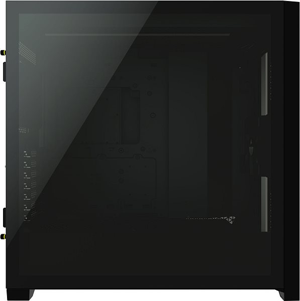 Számítógépház Corsair 5000D AIRFLOW Tempered Glass Black Oldalnézet
