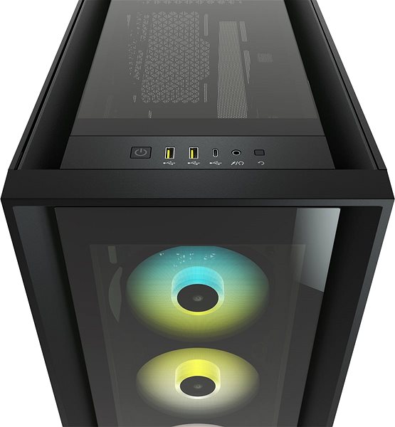 PC Case Corsair iCUE 5000X RGB Tempered Glass, Black Connectivity (ports)